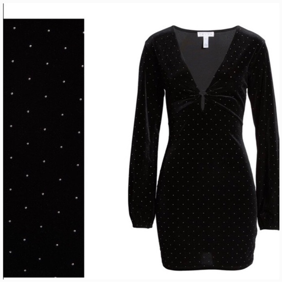 Leith velvet mini dress, size small - Picture 2 of 6